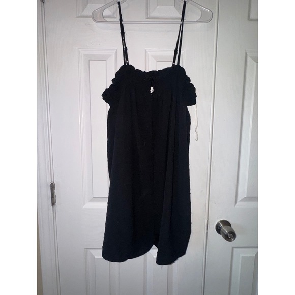 Heart Hips Black Spaghetti Strap Sleeveless Mini Dress Womens - Picture 1 of 6